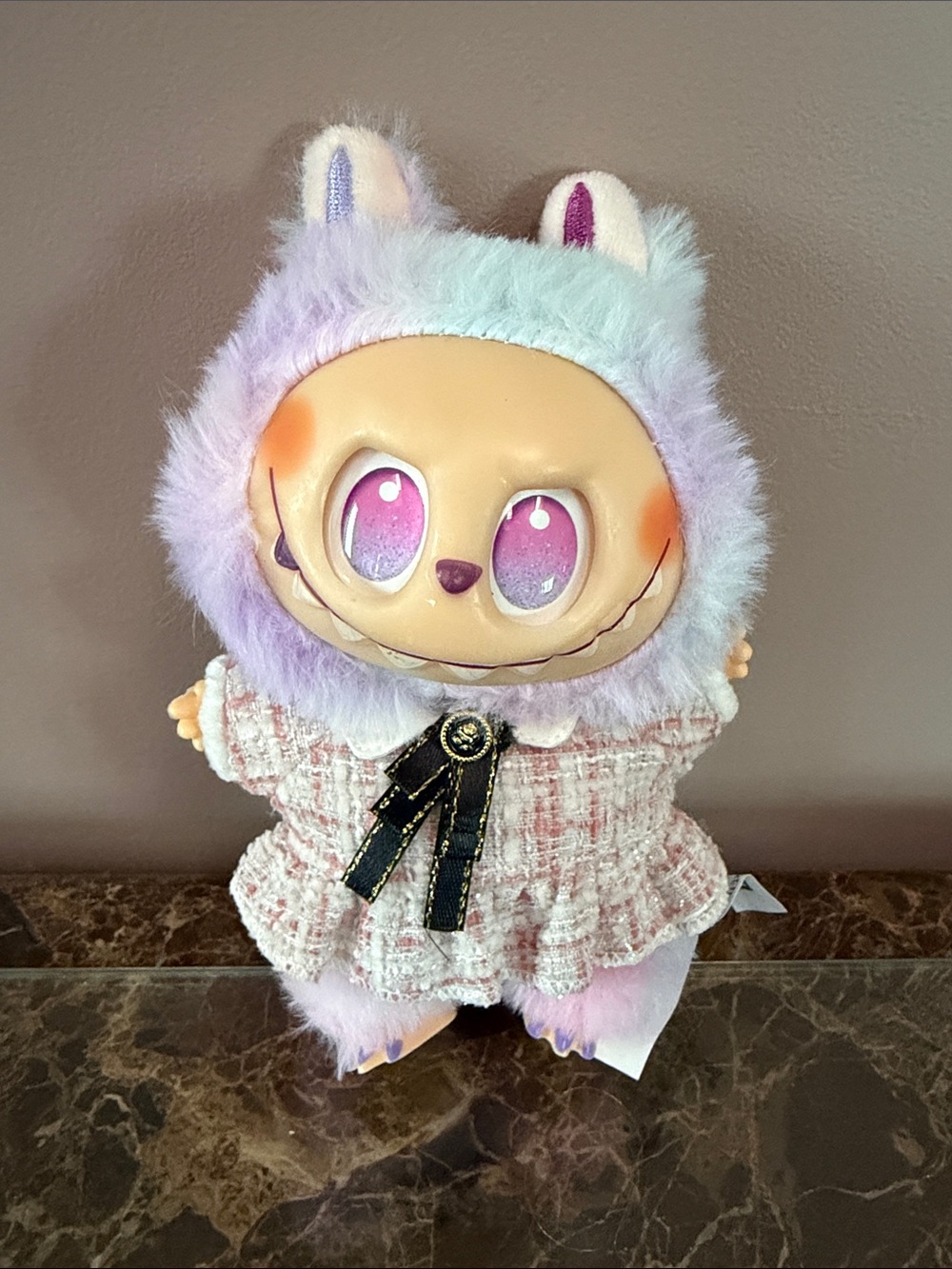 Plush Bunny Costume Doll in Lavender and Pink - Fashion Dress